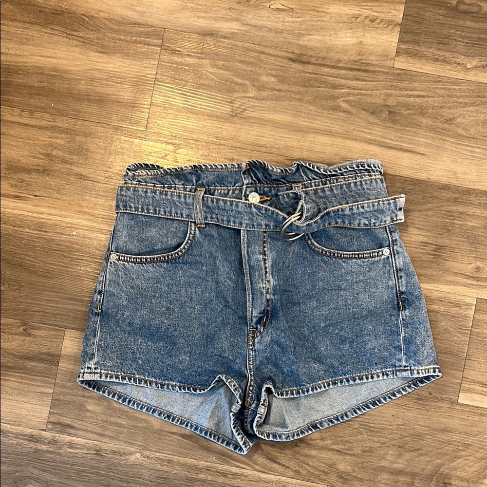 Divided Blue Jean Shorts High-Waisted Vintage Style